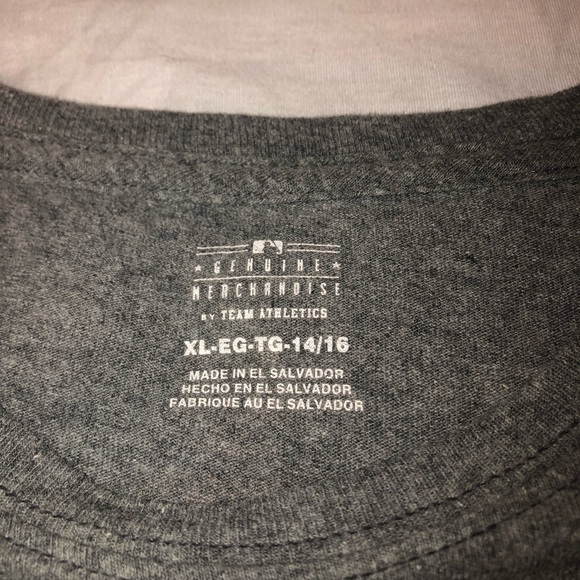 Men’s Majestic Boston Red Sox Graphic Logo Short Sleeve T-Shirt Size Small Gray - Picture 4 of 6